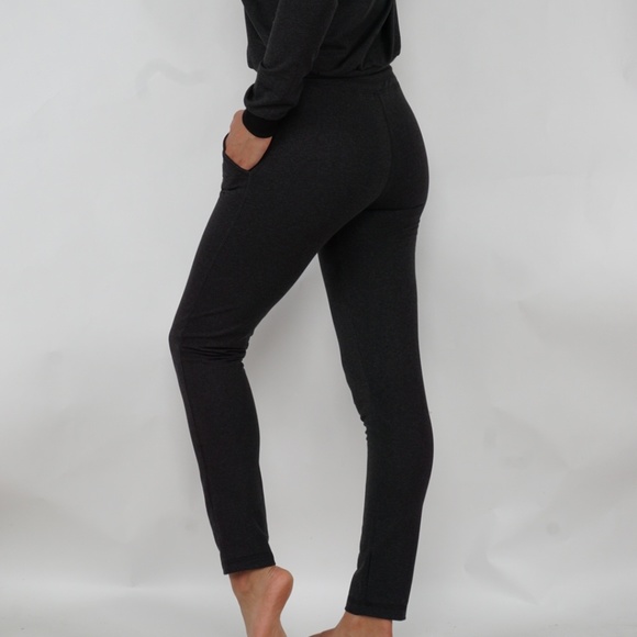 Soft jeggings with adjustable drawstring dark gray - Picture 2 of 4